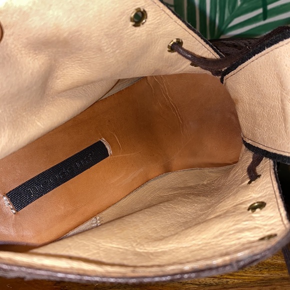 Neosens Brown Reptile Embossed Leather Ankle Boots Women’s 40/9.5-10 - Picture 11 of 11